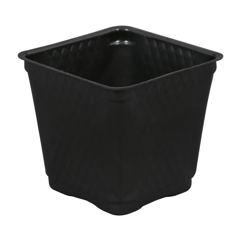 Gro Pro Black Square Pots BLOW MOLDED - 3.5" - Single