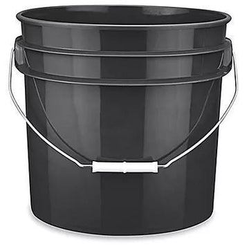 Black Plastic Bucket 3.5 Gallon