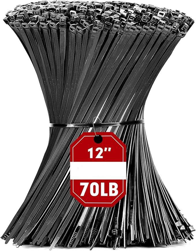 Zip Ties - 12 Inch 70lb Tensile Strength - Single