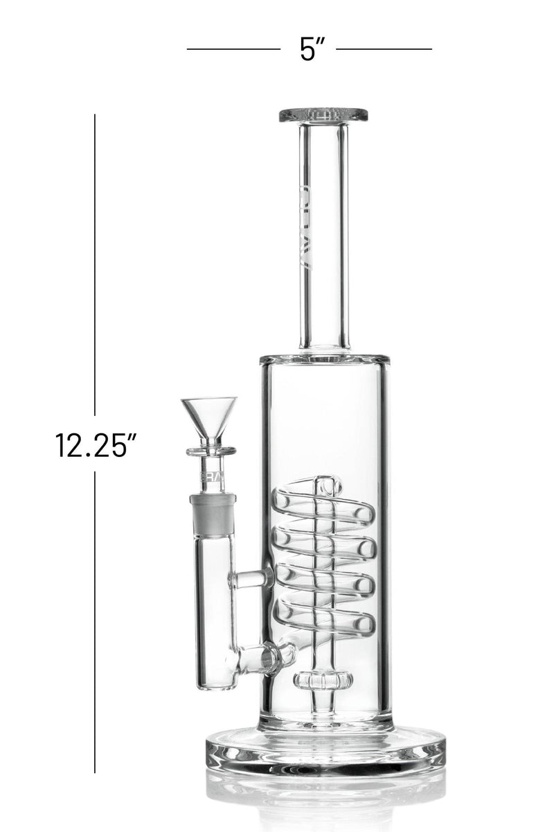 GRAV Coil Showerhead Bong - Clear