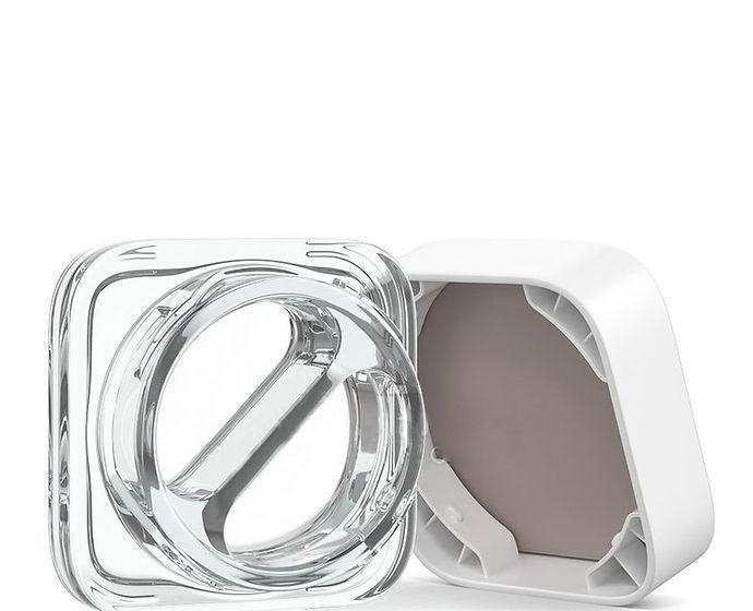 Square Concentrates Glass Jars - White Lid