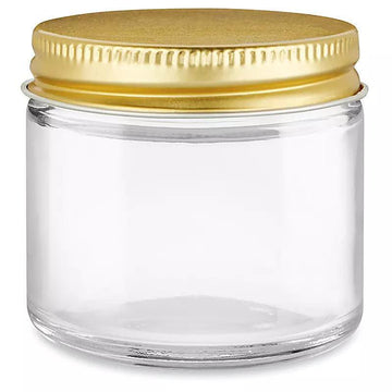 Clear Straight-Sided Glass Jars