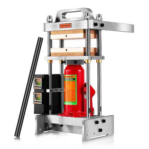 DABPRESS 12 TON BOTTLE JACK COMPLETE ROSIN PRESS WITH DUAL 4X7 HEATING PLATES - NO PUMP REQUIRED