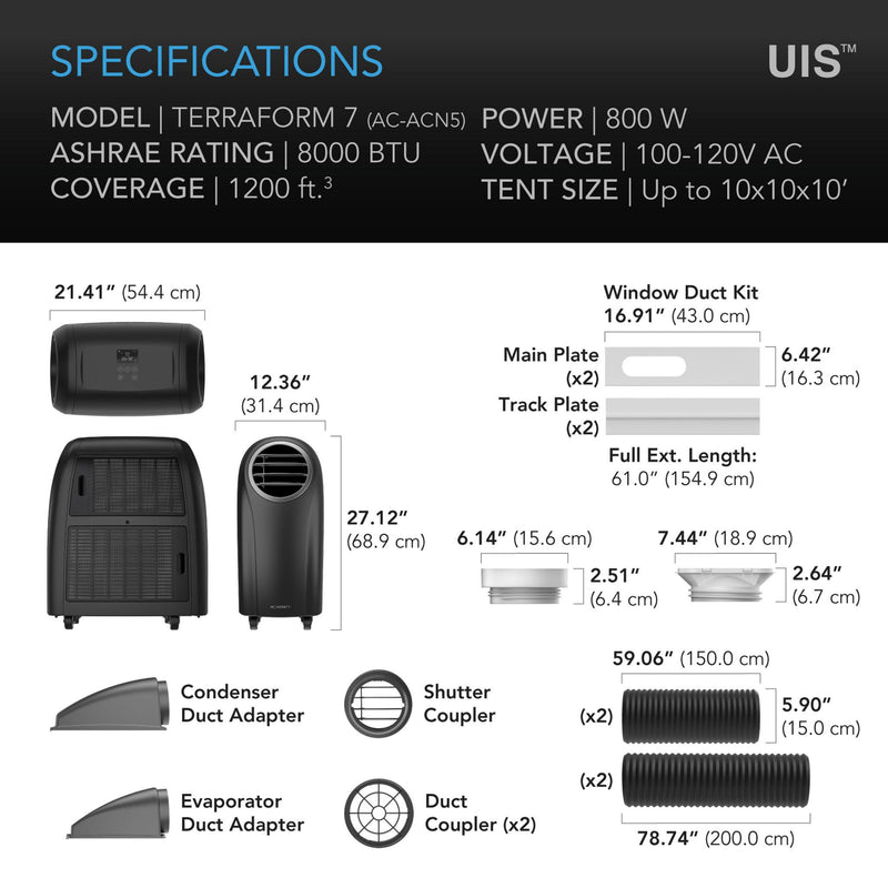 AC Infinity TERRAFORM 7 - VPD Controller - 8000 BTU
