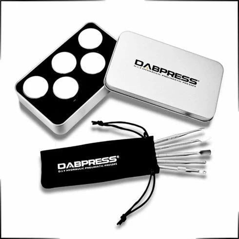 DABPRESS ROSIN PRESS ACCESSORIES BUNDLE - 6X7" COLD PLATE, VARIETY BAGS, PREPRESS AND COLLECTION TOOLS KIT