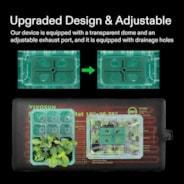 Vivosun - 12-Cell Seed Starter Kit with Humidity Dome - Default Title