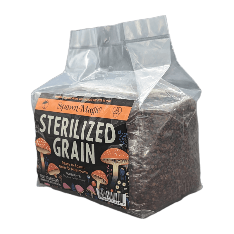 Spawn Magic Sterilized Red Milo Sorghum Bag - 3 lb Bag