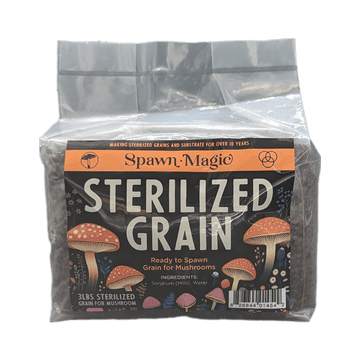 Spawn Magic Sterilized Red Milo Sorghum Bag