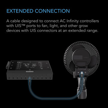 AC Infinity UIS Controller to Device Cable for Controller AI, Controller 69 Pro and Pro+, Male to Male