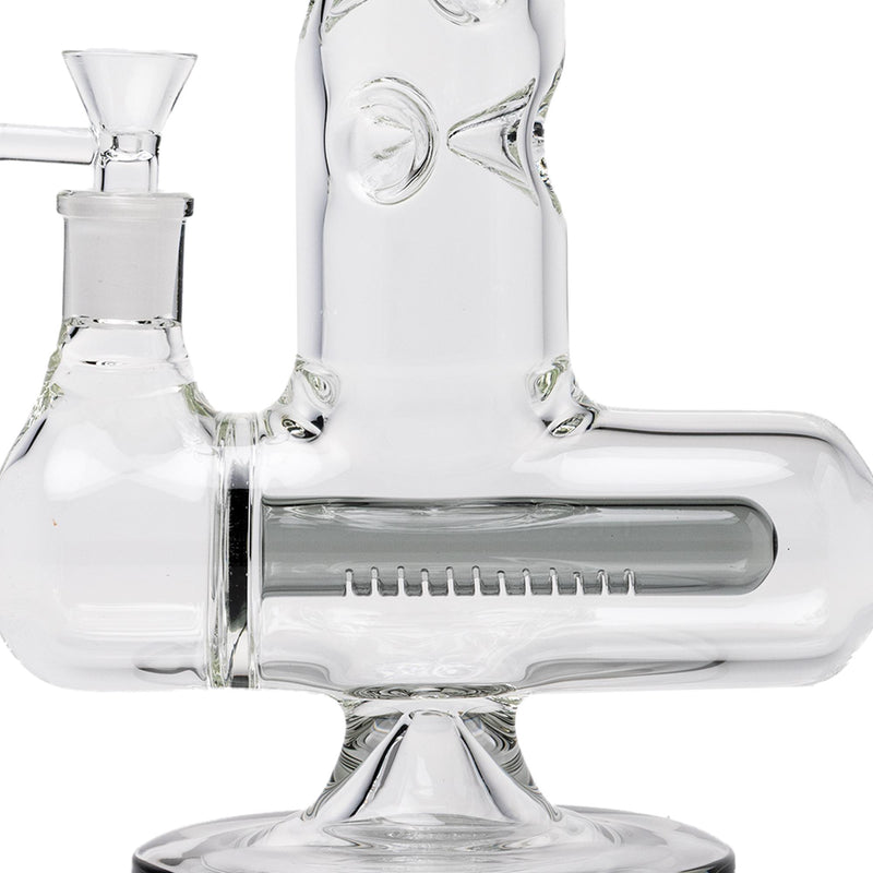 Inline Tube Triple Ice Catch - Smoke