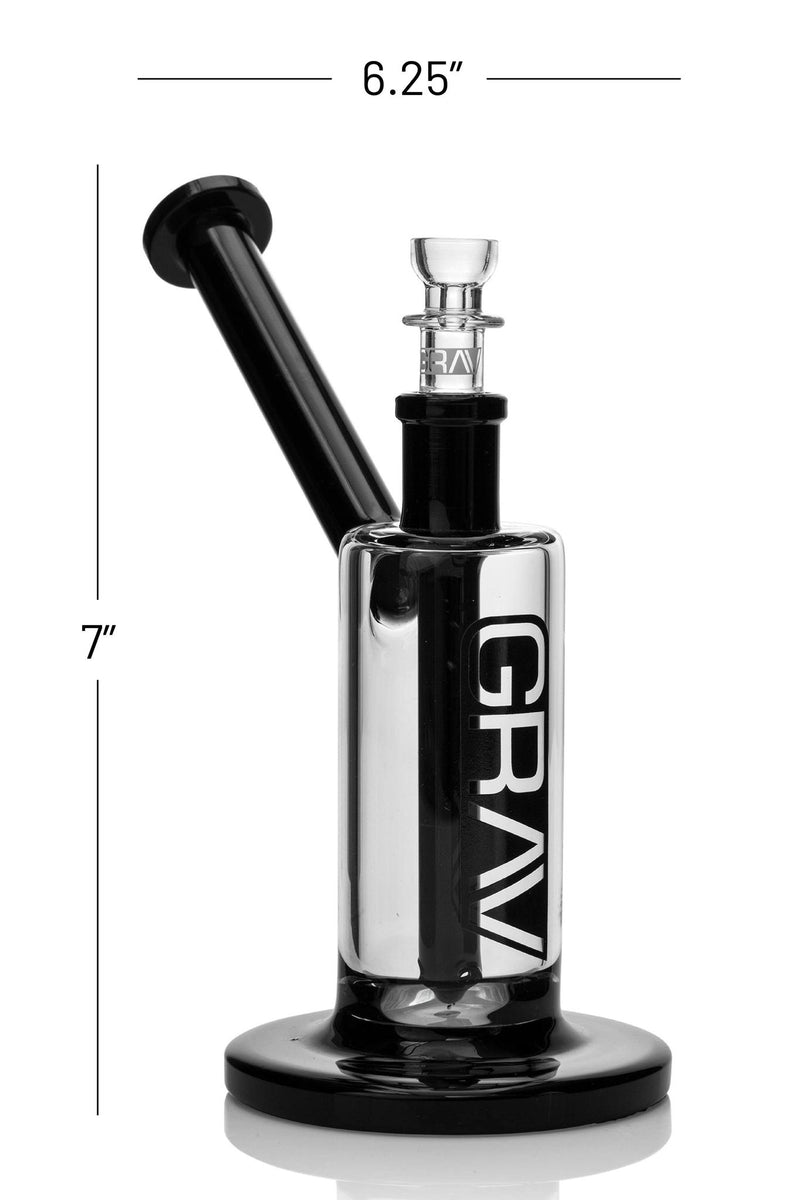 GRAV Upright Bubbler & Dab Rig - Clear