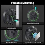 Vivosun - AeroWave D4, 4” Clip Fan with Detachable Hook