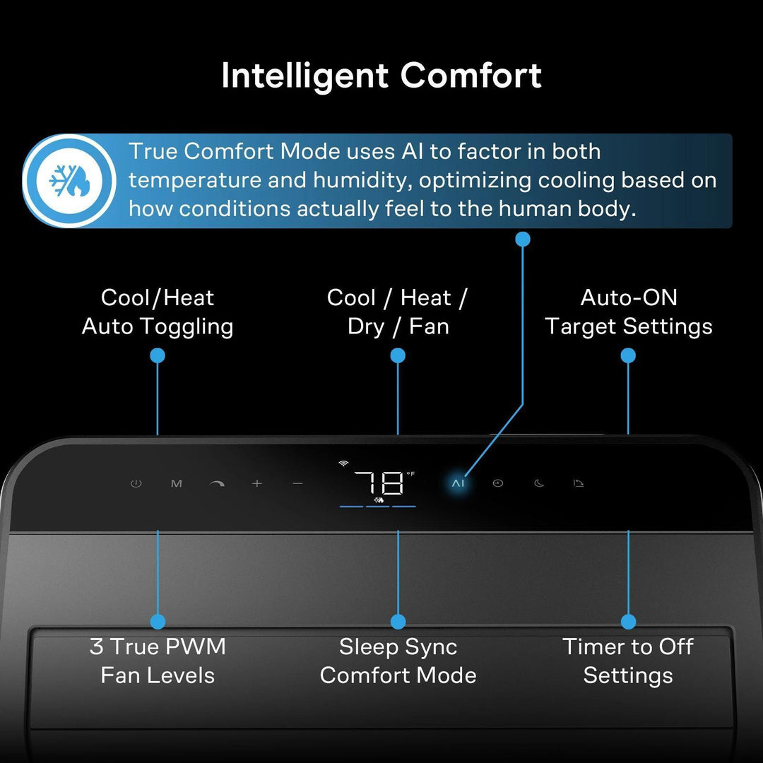 AC Infinity Smart Portable Air Conditioner 5-in-1 - Cooling/Heating