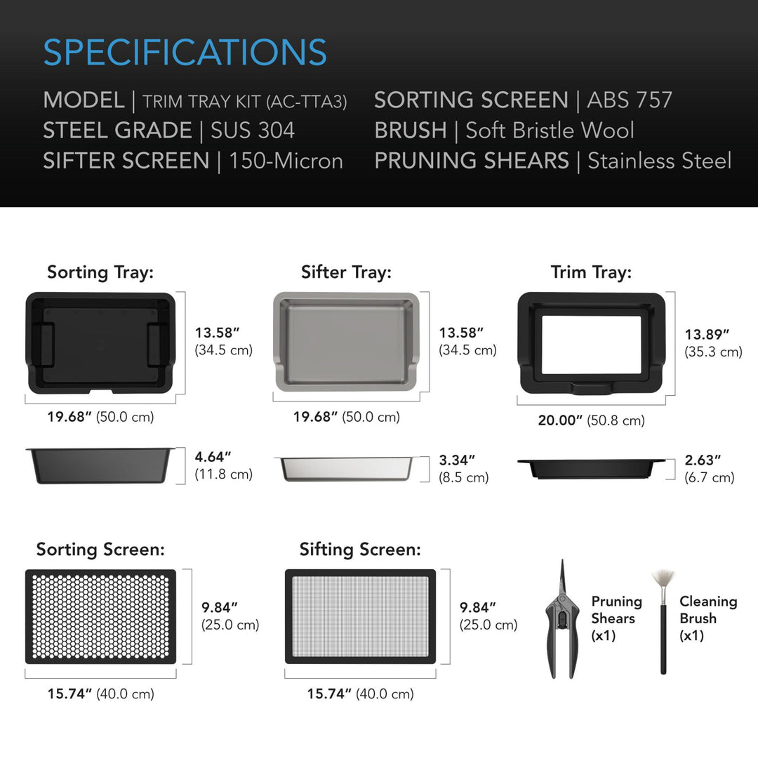 AC Infinity Large Trim Tray System