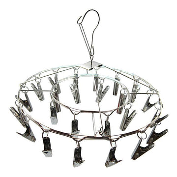 GROW1 24-Clip Hanging Metal Drying Rack