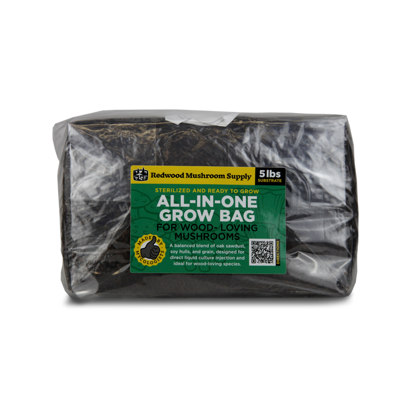 Redwood Mushroom Supply - Wood Lover All-in-One - 5 lb Bag