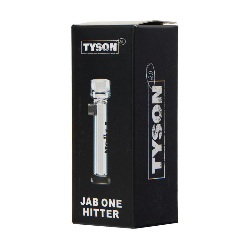 Tyson Jab One Hitter - Clear - Charcoal