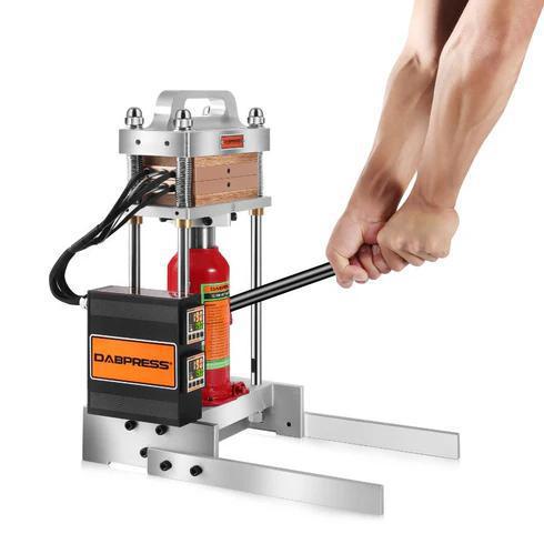 DABPRESS 12 TON BOTTLE JACK COMPLETE ROSIN PRESS WITH DUAL 4X7 HEATING PLATES - NO PUMP REQUIRED