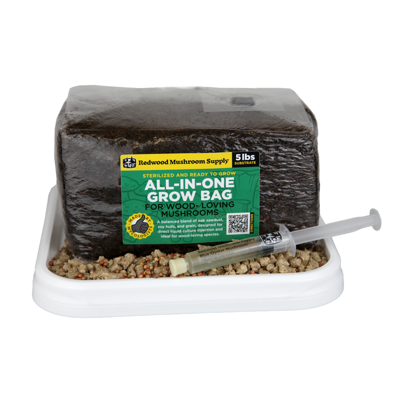 Redwood Mushroom Supply - Wood Lover All-in-One - 5 lb Bag
