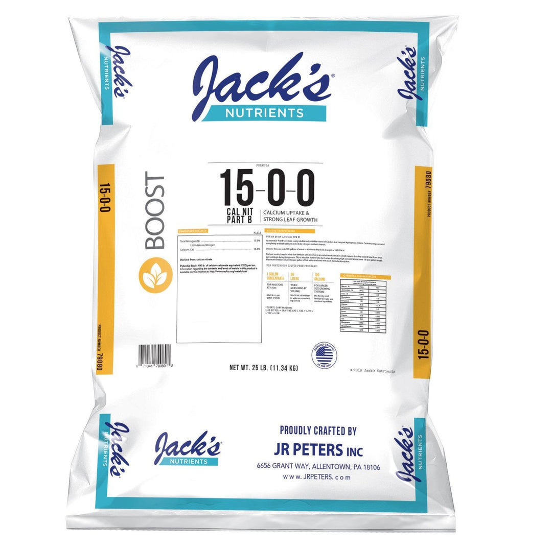 Jack's Nutrients 15-0-0 Calcium Nitrate Part B Fertilizer