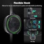 Vivosun - AeroWave D4, 4” Clip Fan with Detachable Hook - Single