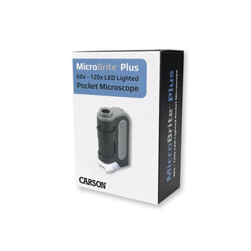 Carson MicroBrite Plus 60x-120x LED Lighted Pocket Microscope