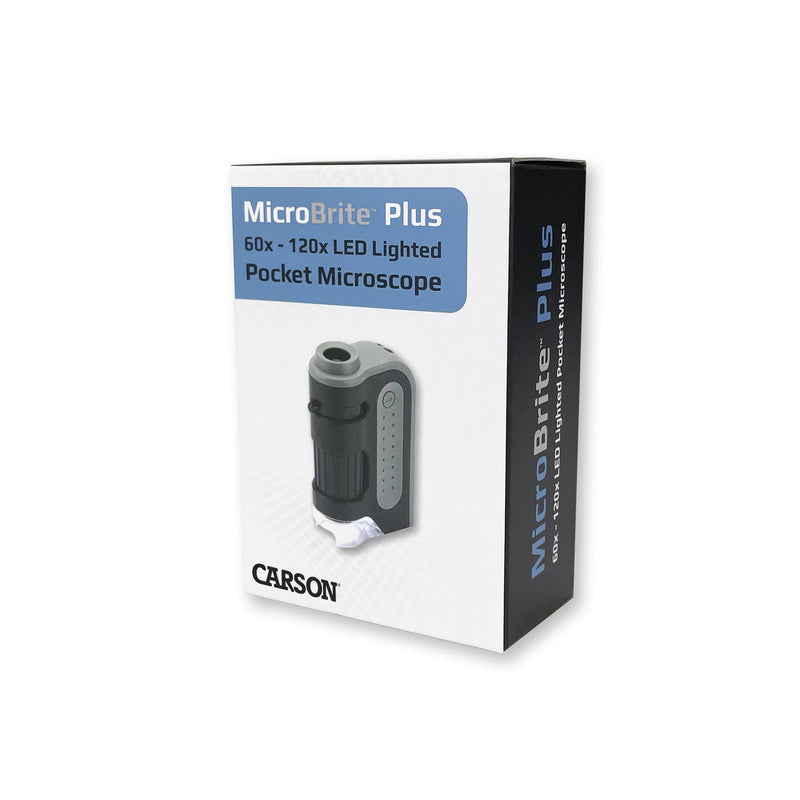 Carson MicroBrite Plus 60x-120x LED Lighted Pocket Microscope - MM-300