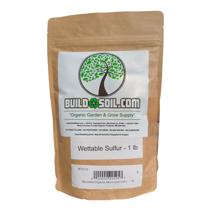 BuildASoil Wettable Sulfur - 1 lb