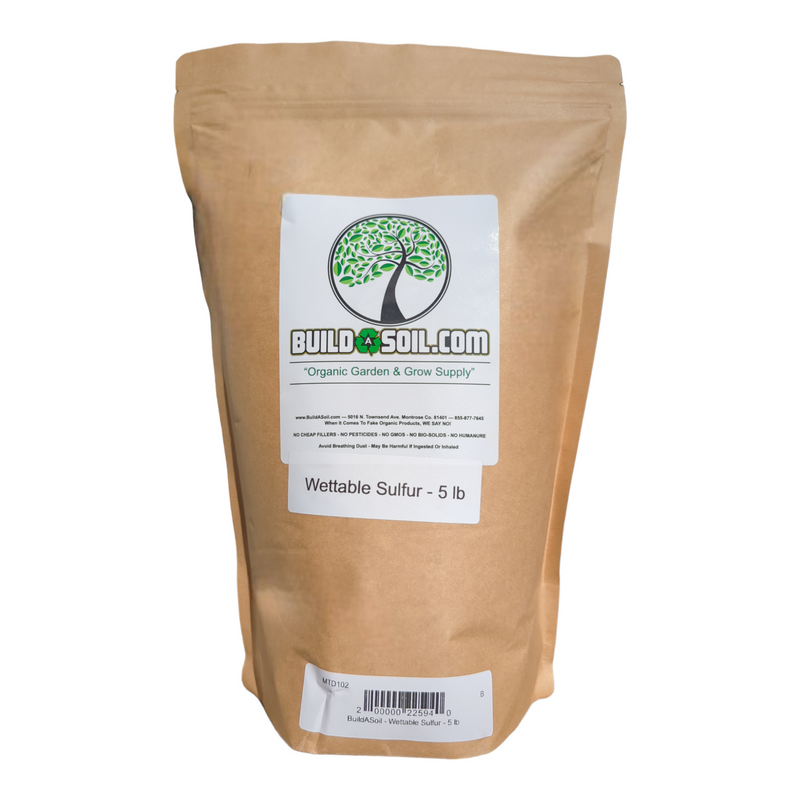 BuildASoil Wettable Sulfur - 5 lb