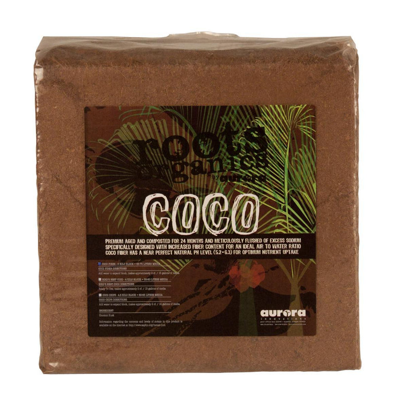 Roots Organics Coco Fiber Compressed Block - 5 KG