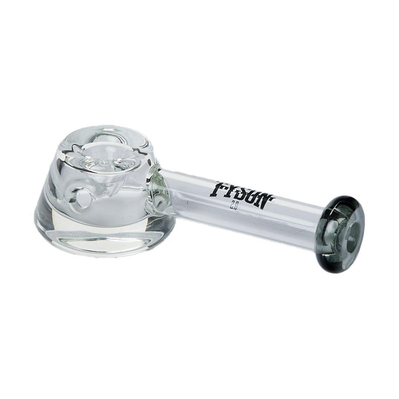 Dynamite Hand Pipe - Clear - Charcoal