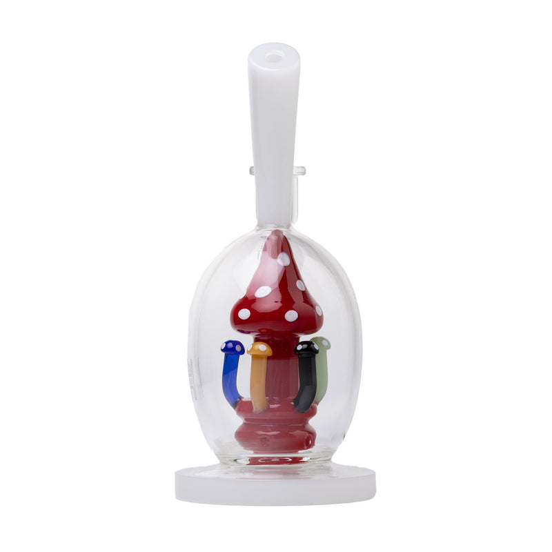 Mushroom Globe - White Red