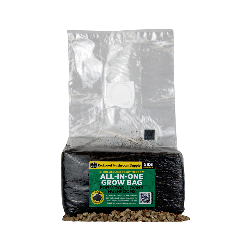 Redwood Mushroom Supply - Wood Lover All-in-One - 5 lb Bag