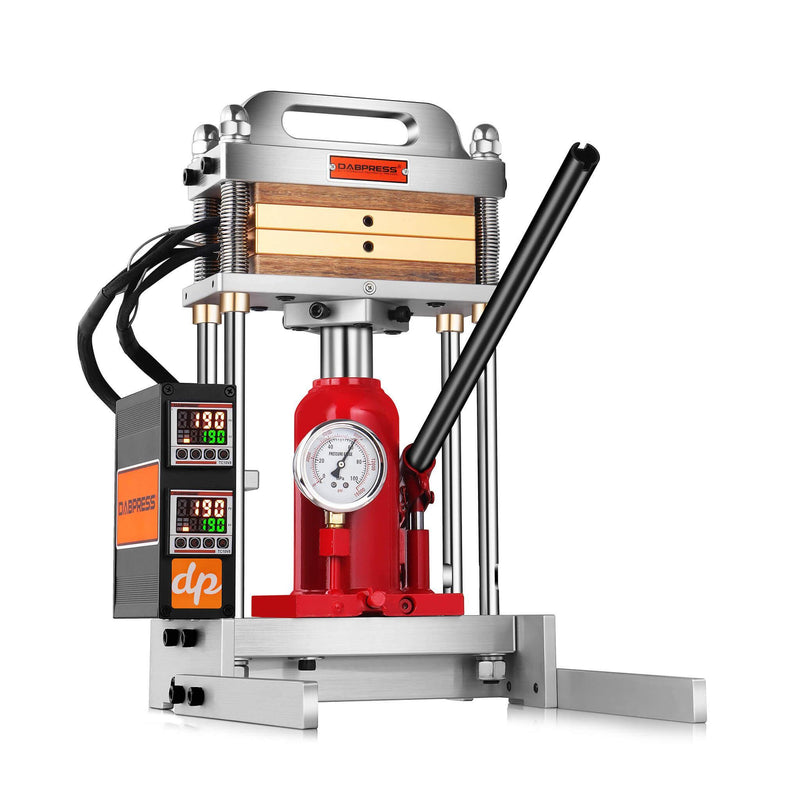 DABPRESS Truebar 10T Rosin Press: Rigid Direct-Connect 4x7" Plates Heavy-Duty Extraction - Default Title