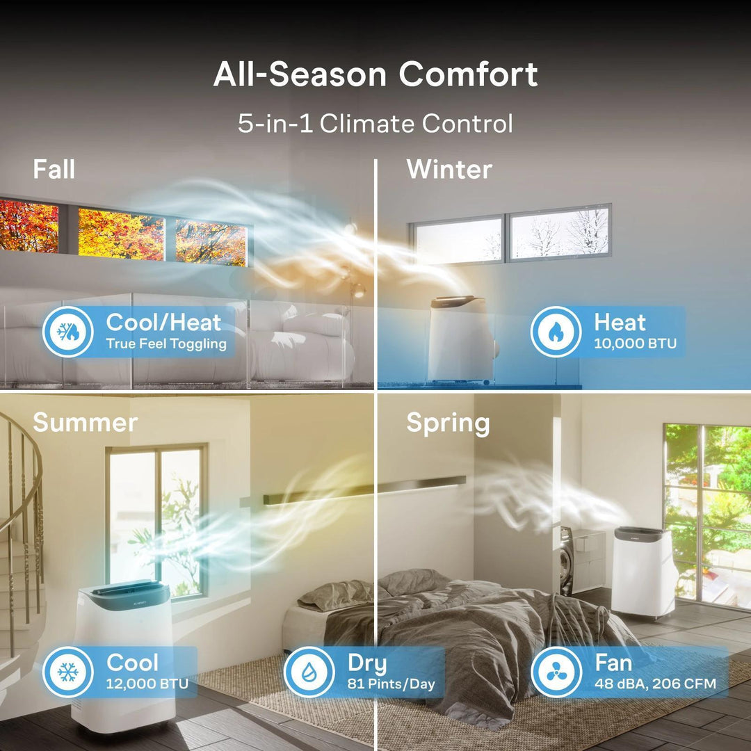 AC Infinity Smart Portable Air Conditioner 5-in-1 - Cooling/Heating