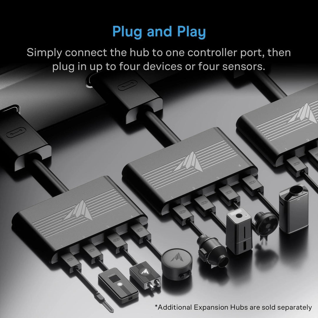 AC Infinity UIS Expansion Hub 4-Port, Independent Device and Sensor Control
