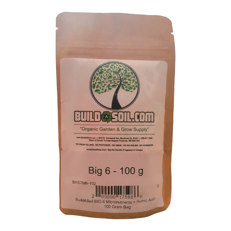 BuildASoil BIG 6 Micronutrients + Humic Acid - 100 Gram